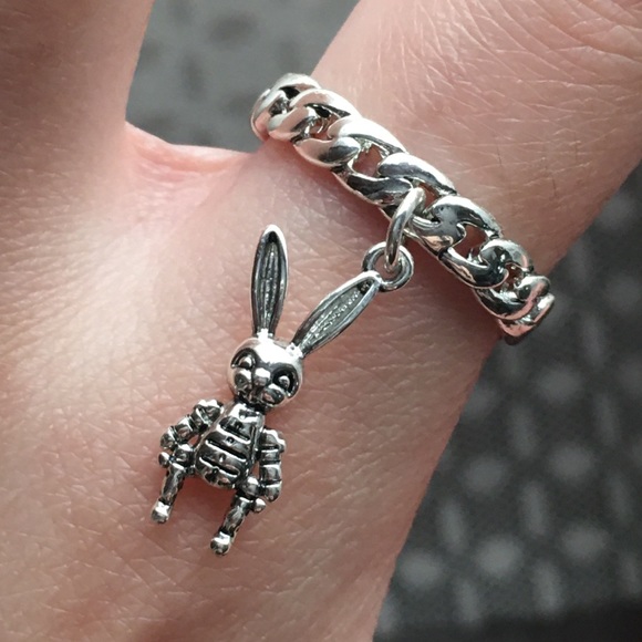 Jewelry - Adjustable Puffy Bunny Ring